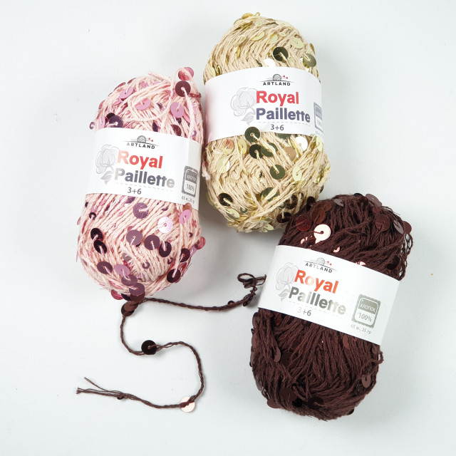 Artland добавочная нить Royal Paillette  25гр. 65м. 100% хлопок