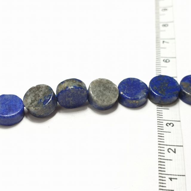 Бусины лазурит, диск плоский 10*5 мм (38шт.)
