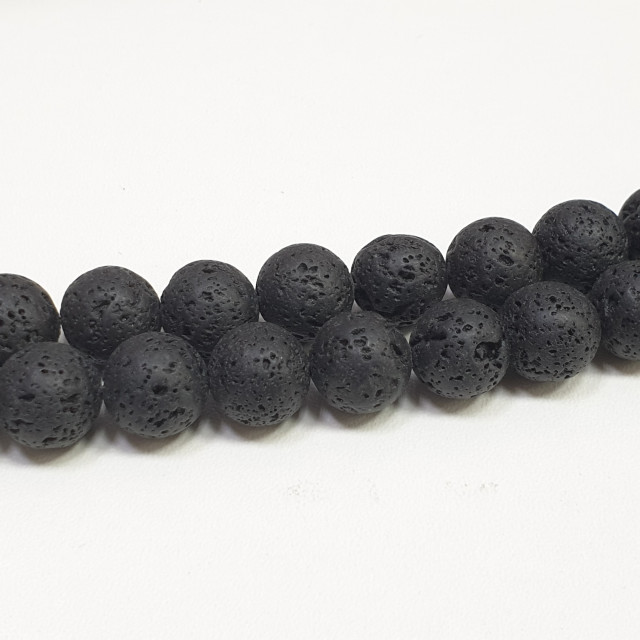 Бусины Лава диам. 12мм. 32шт