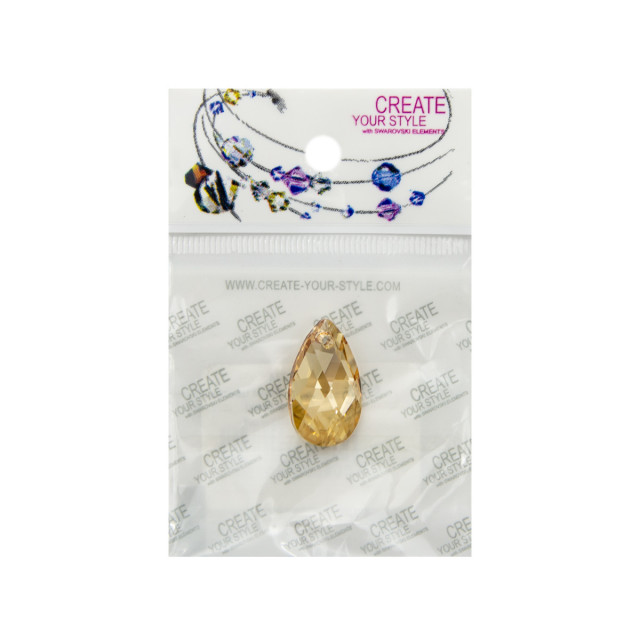 Swarovski 6106/E Подвески 22мм цветные 1шт.(Gold shadow) 691234