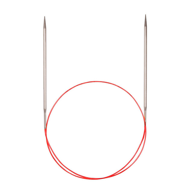 ADDI Спицы никелированные круговые с удлиненным кончиком, №2, 50 см 775-7/2-50