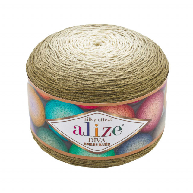 Alize пряжа DIVA OMBRE BATIK 250гр.875м 100%микрофибра