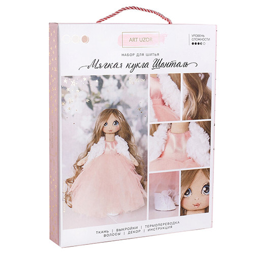 Арт-Узор Интерьерная кукла «Шанталь», набор для шитья, 18 × 22.5 × 3 см 3548680
