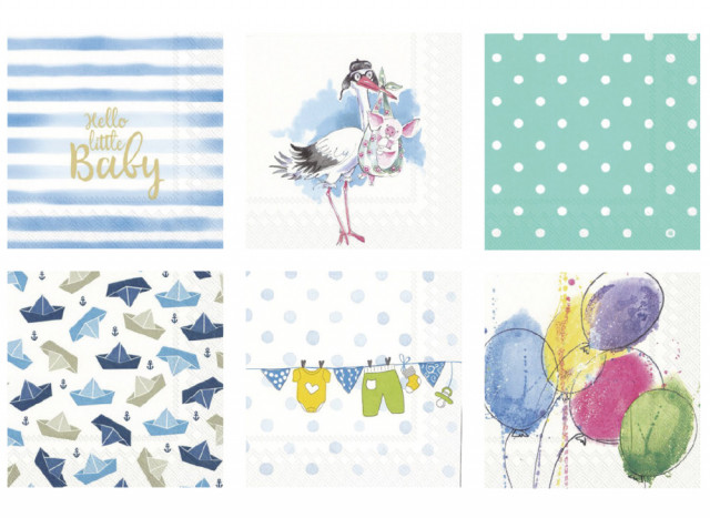 Love2Art Салфетки бумажные ассорти 6 шт.SDS №66 "Крошка сын"