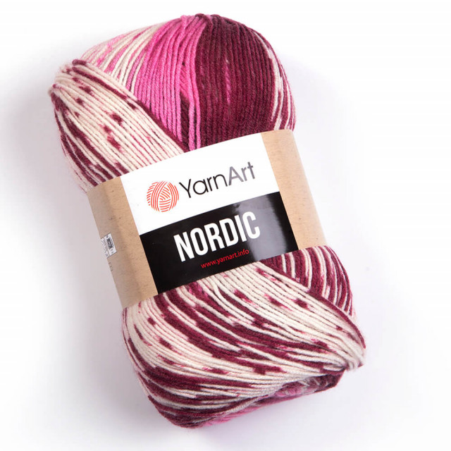Yarn Art пряжа Nordic 150гр. 510м. 20%шерсть, 80%акрил,