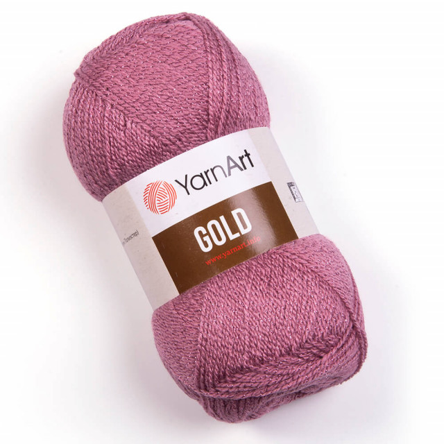 Yarn Art пряжа Gold 100г. 400м. 92%акрил, 8%металлик