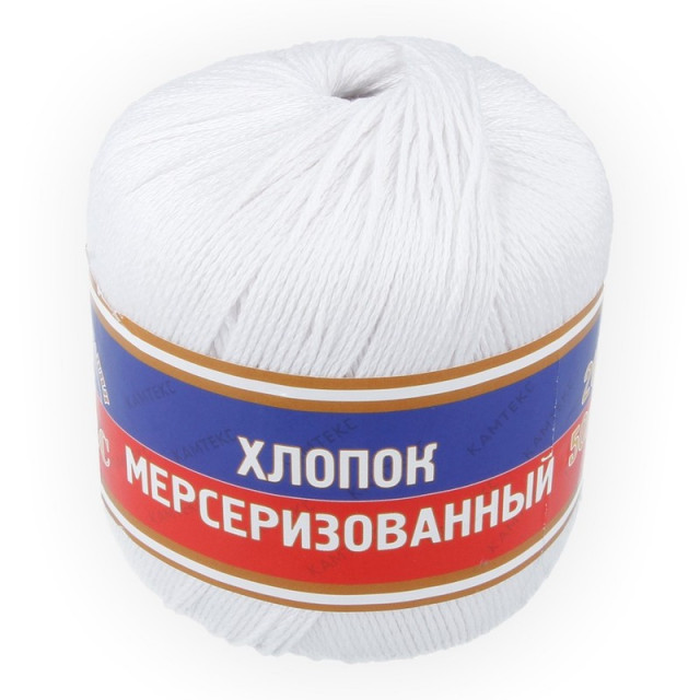 Камтекс Пряжа Хлопок мерсеризированный 50гр.200м. 100%хлопок