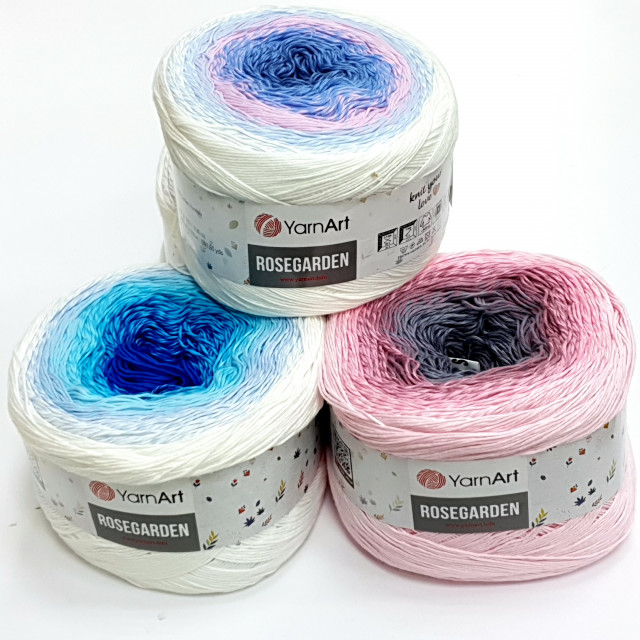 Yarn Art пряжа Rosegarden 250гр.1000м. 100%хлопок