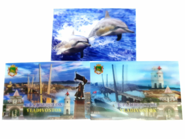 Открытка-картинка 3D магнит 9.5*14.5см 1шт