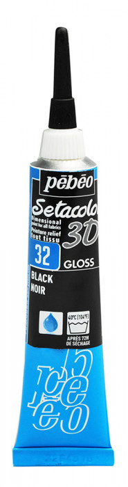 PEBEO Контур по ткани глянцевый Setacolor 3D 557032 черный