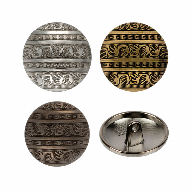 Пуговица металлическая "BLITZ" MB 0228 28" ( 17.5мм) цв. 24 бронза 1шт