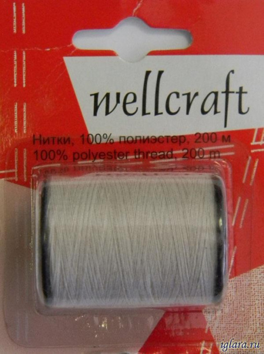 Wellcraft Нитки полиэстер 100% 200м 401048
