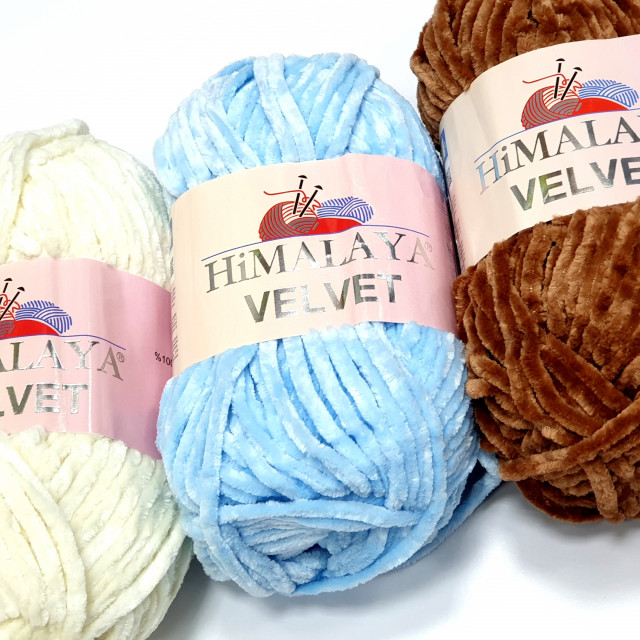 Himalaya пряжа Velvet 100гр. 120м. 100% микрополиэстер