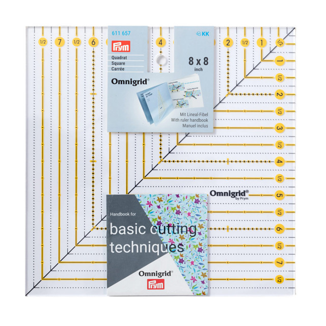 Prym Линейка Omnigrid для пэчворка на подложке, пластик 611 657