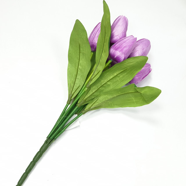 Цветы искусственные "Тюльпан букет 9шт", 40см