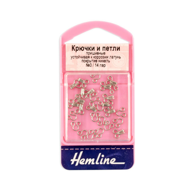 Hemline Крючки и петли пришивные, 14 пар, №0 400.0