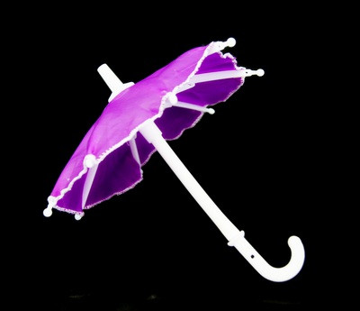 Зонтик пластмассовый маленький (16см), цвет фиолетовый 22948