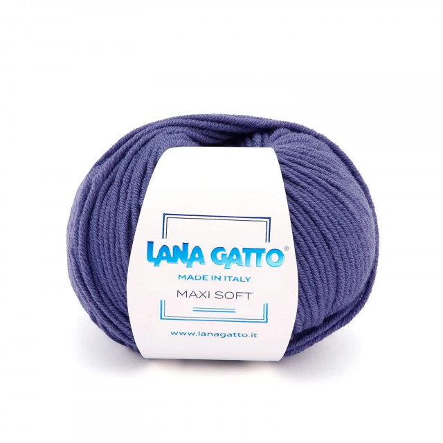 Lana Gatto пряжа MAXI SOFT 50гр. 90м 100% мериносовая шерсть