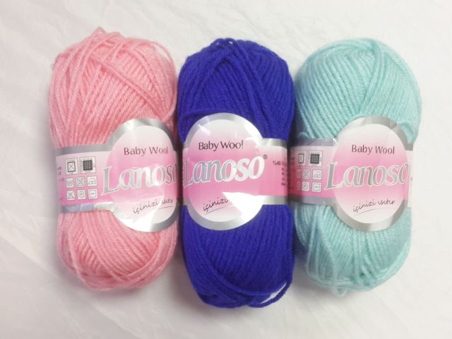 Lanoso Пряжа Baby Wool 50гр, 150м, 40%шерсть, 60%акрил.