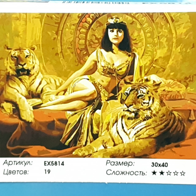 Набор для рисования по номерам 30х40см EX5814 "Клеопатра"