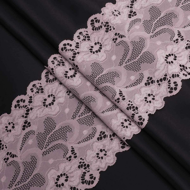 Кружево эластичное 15см, цвет пудровый 7738081, 1м