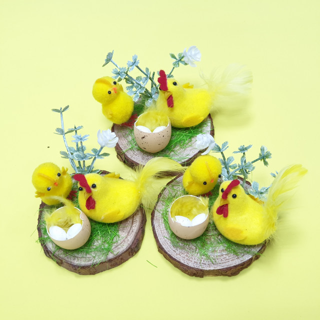 Пасхальный декор «Курочка с цыплятами» 8×8×7 см 10095925