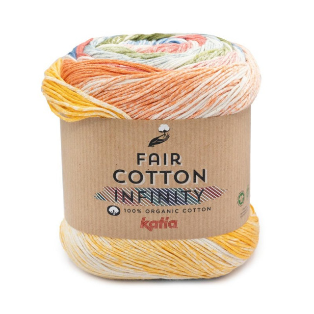 Katia Пряжа Fair Cotton Infinity, 100% хлопок, 200г, 600м