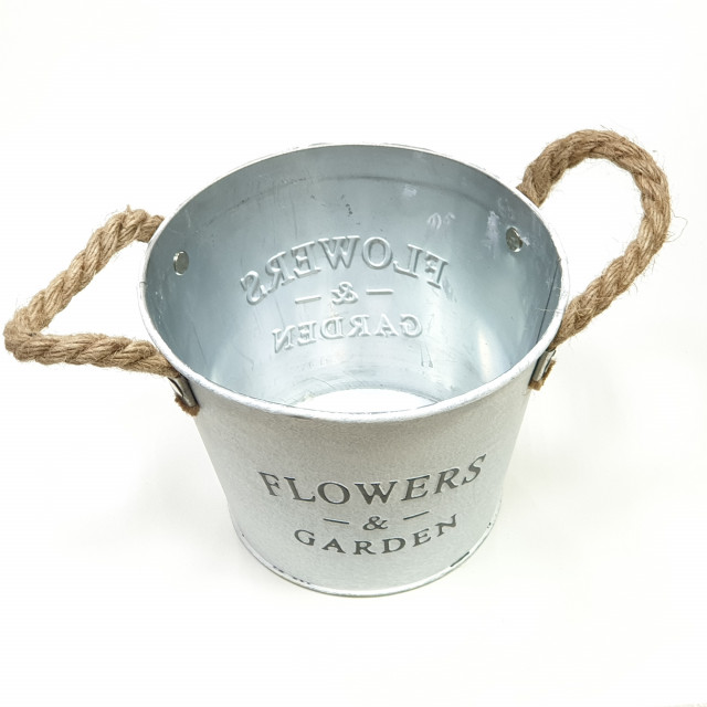 Ведерко металл h 12,2 х d11/15 см декоративное FLOWERS&GARDEN