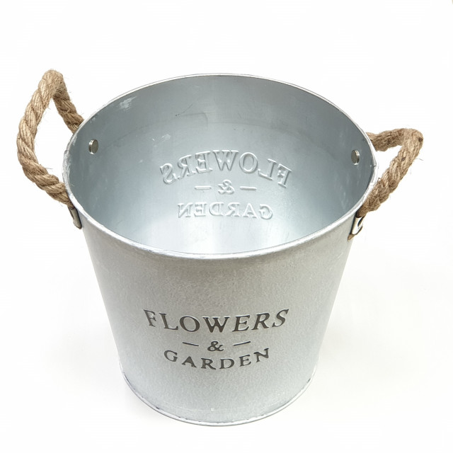Ведерко металл h 16 х d13/18 см декоративное FLOWERS&GARDEN