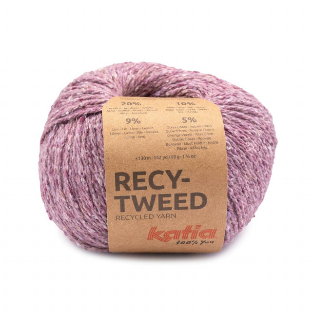 Katia пряжа Recy-Tweed 28% хлопок, 28% полиамид, 20% акрил, 10% шелк, 9% лён, 5% другое, 50 г, 130 м