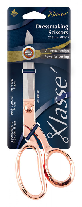 Klasse Ножницы портновские "Professional", 21,5 см, цвет розовое золото BK1208