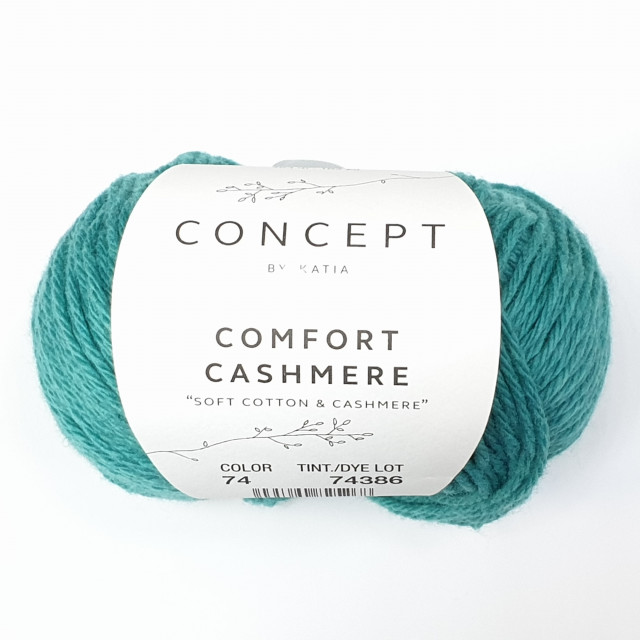 Katia Пряжа Comfort Cashmere, 70% хлопок, 30% кашемир, 25 г, 94  м,