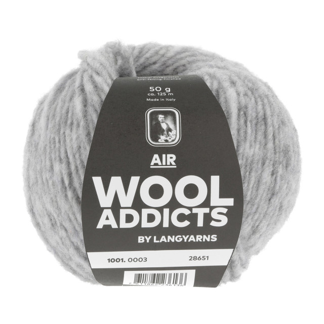 LANG YARNS Пряжа Air, 84% шерсть, 16% полиамид, 50 г, 125 м