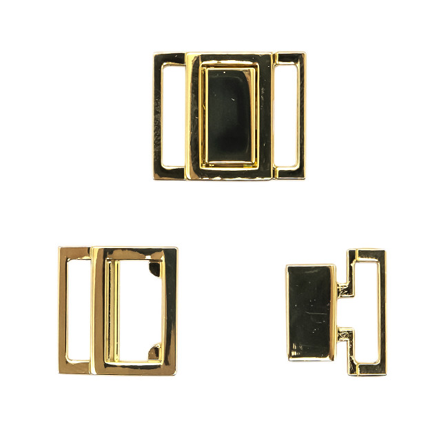 69029 Пряжка-застежка для купальников 15мм металл, золото BIG 681660 1шт.