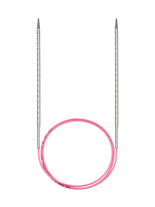 ADDI Спицы металлические круговые с удлиненным кончиком addiUnicorn Lace, №3,5, 60 см