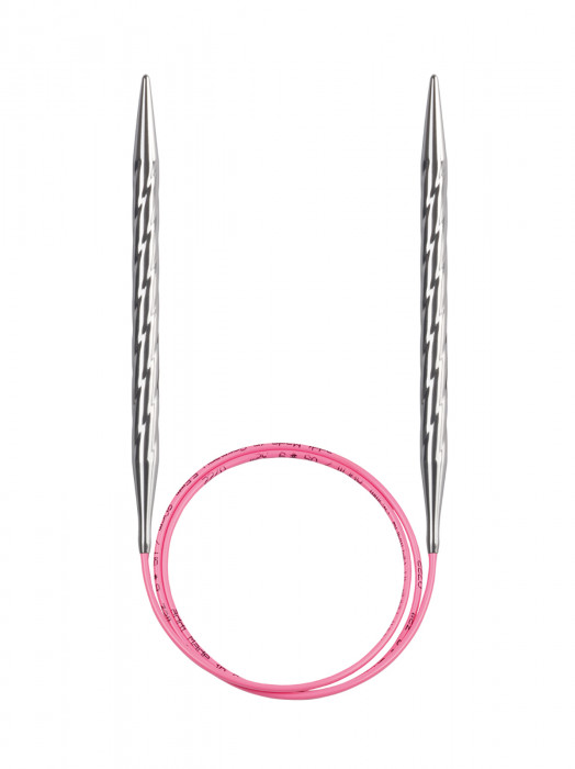 ADDI Спицы металлические круговые с удлиненным кончиком addiUnicorn Lace, №7, 60 см
