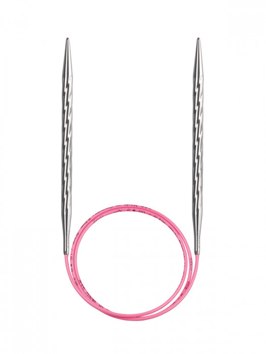 ADDI Спицы металлические круговые с удлиненным кончиком addiUnicorn Lace, №6,5, 80 см