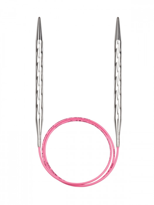 ADDI Спицы металлические круговые с удлиненным кончиком addiUnicorn Lace, №8, 100 см