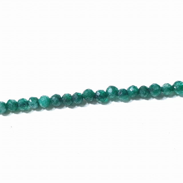 Бусины фуксит шарик гранёный 3мм нить около 37,5см