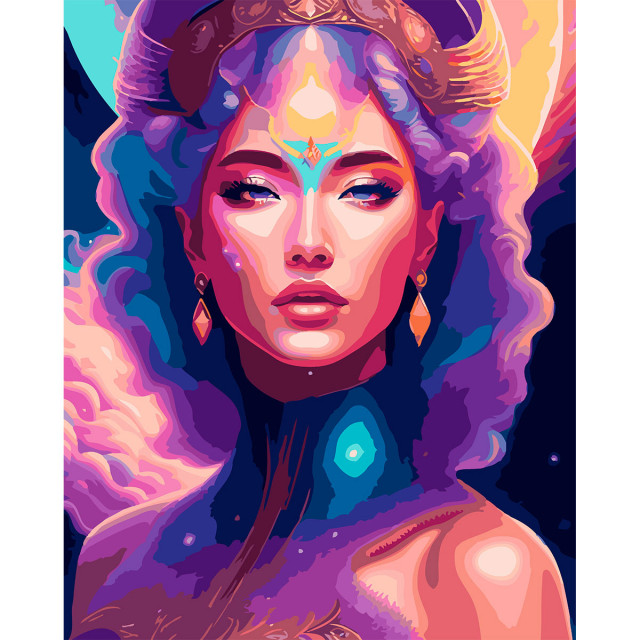 Cristyle Набор для рисования по номерам 40х50см S037 "Богиня любви и страсти" 624608