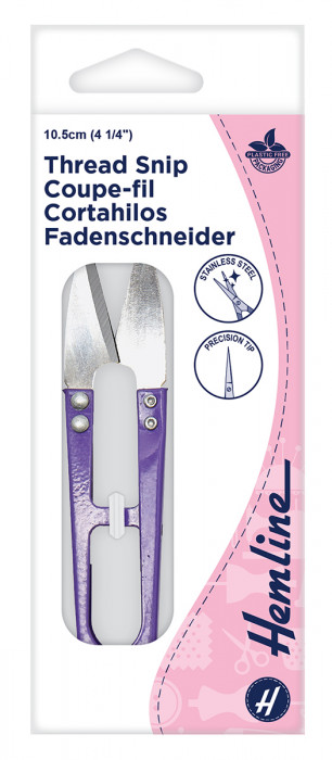 Hemline Ножницы-снипперы для обрезки нитей  374 , 10,5см, цв. фиолетовый