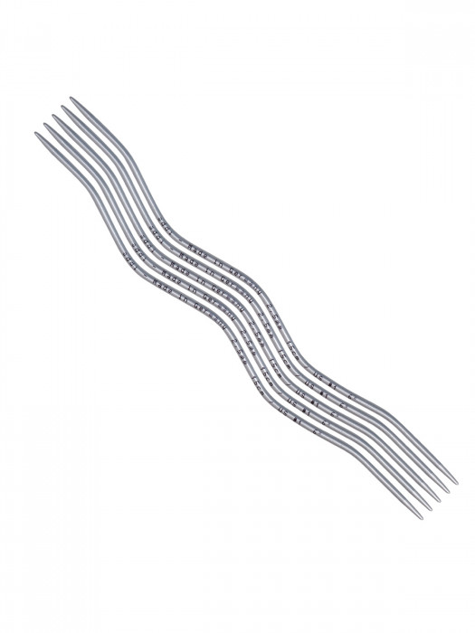 ADDI Спицы чулочные эргономичные addiCraSy Snake Lace, алюминиевые №2,5, 15 см 203-2/2.5-15