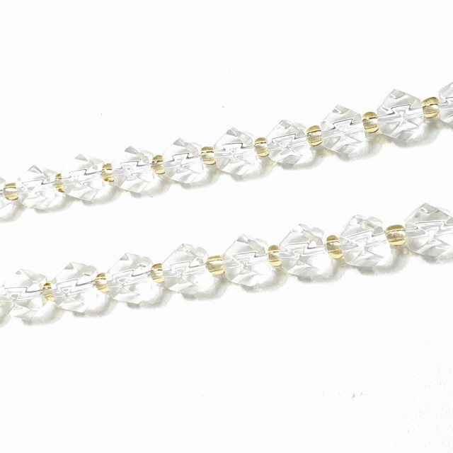 Бусины горный хрусталь крупная грань 6,5мм 43шт