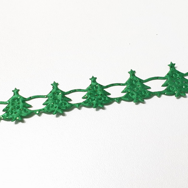 Лента декоративная фигурная «Ёлочки», 20 мм, 5 м