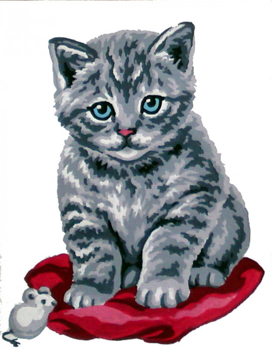 Gobelin канва с рисунком 43 200 "Котёнок"