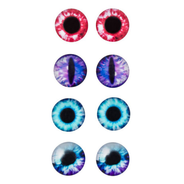 Глаза стеклянные d-12мм, 8шт/упак 7739378