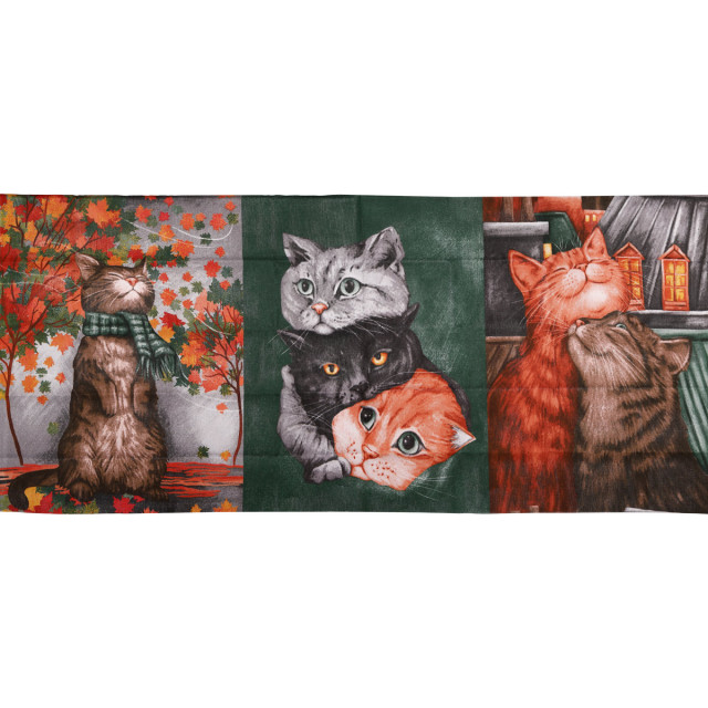 Astra Ткань "РОГОЖКА" набивная арт. 904 "Котики" размер 63*150см 100% хлопок