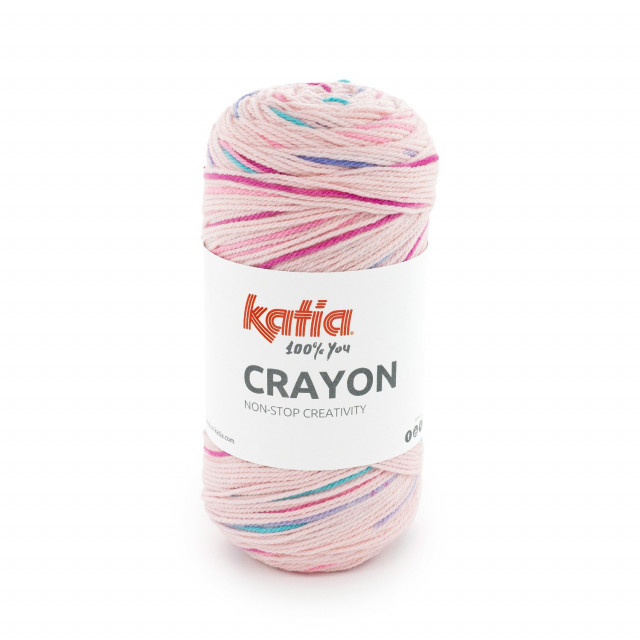 Katia Пряжа Сrayon, 70% акрил, 30% хлопок 100 г, 330м